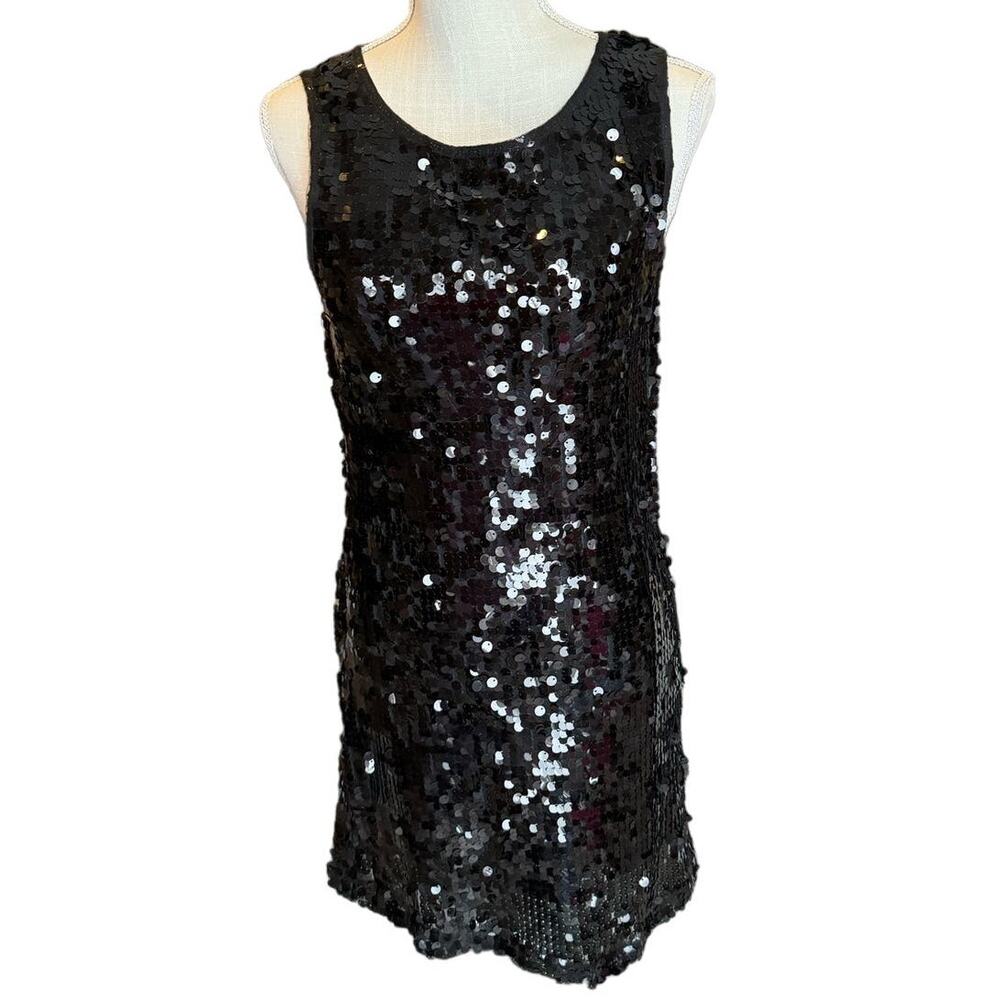 Speechless Sequined Party Cocktail Dress.  Black Size Medium